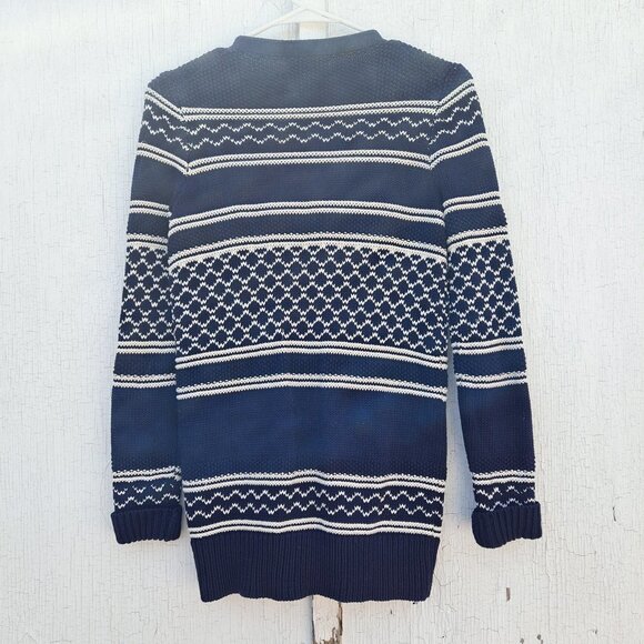 Madewell Blue Cozy Stitchway Cardigan Sweater - Picture 7 of 7
